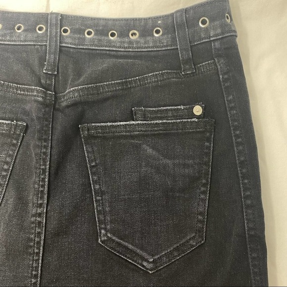 NWT Current/Elliott The 7-Pocket Studded Mini Skirt Size 25 - Picture 11 of 12